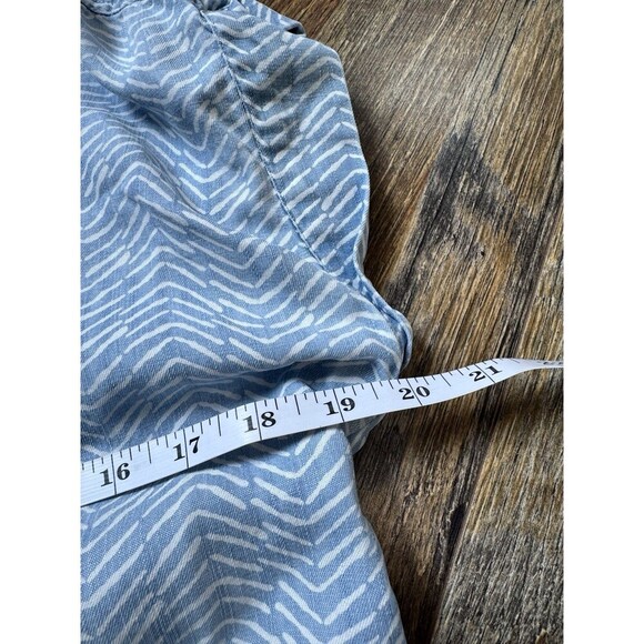 Vineyard Vines Printed Chambray Margo Dress in Chevron Jake Blue - Size 8 - Picture 6 of 6